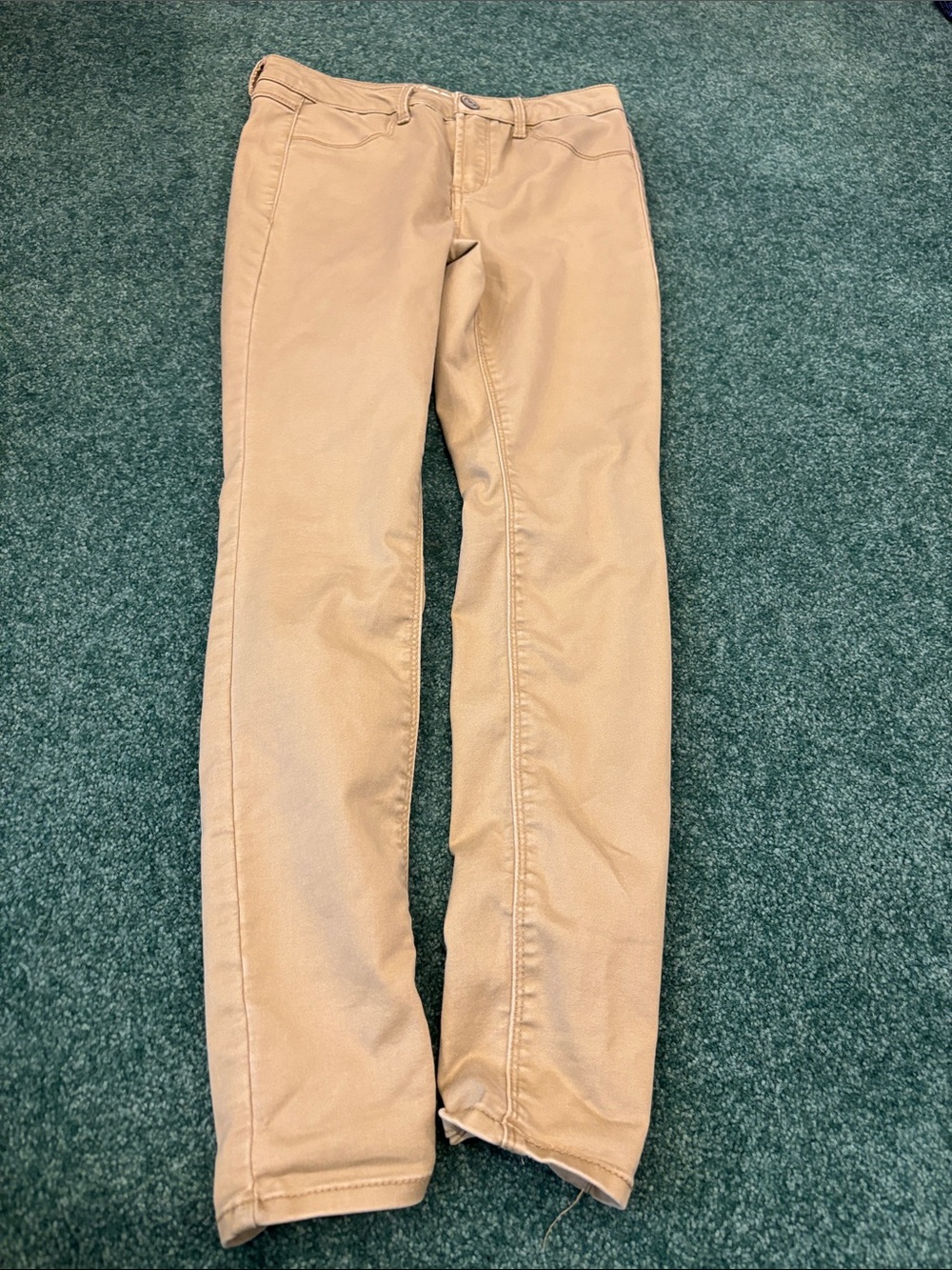 SO Tan Jeggings Size 5 Women’s Skinny Pants Stretch EUC